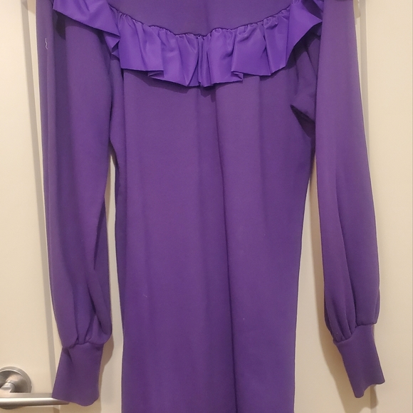 Purple ruffled dress - Picture 5 of 5